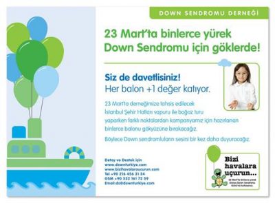 Down Sendromu Derneği: Bizi Havalara Uçurun